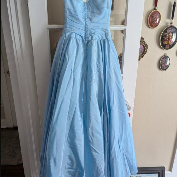 Mike Benet Formals vintage blue cupcake formal prom gown - Picture 2 of 8